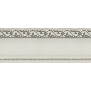 Планка декоративная. DENI. Белый с серебром