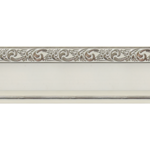 Планка декоративная. KANA. Белый с серебром