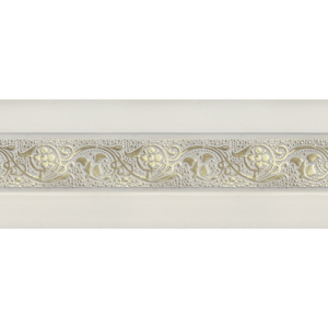 Планка декоративная. MIRA. Белый с золотом