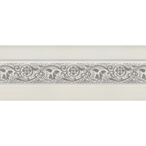 Планка декоративная. MIRA. Белый с серебром