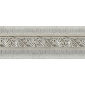 Планка декоративная. NATA. Серебряный мрамор