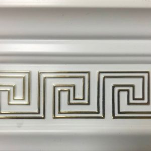 Багетный карниз "Versace" с фурнитурой, 2 ряд, Белое золото