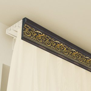 Багетный карниз "Камея" с фурнитурой, Венге