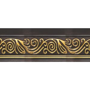 Багетный карниз "Ажур" с фурнитурой, Венге золото