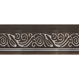 Багетный карниз "Ажур" с фурнитурой, Венге серебро