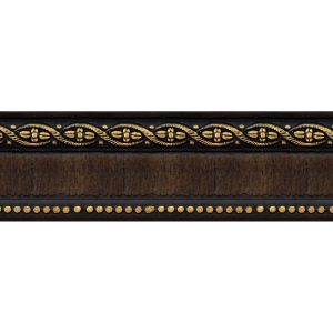 Багетный карниз "Ирис 8" с фурнитурой, 2 ряд, Венге
