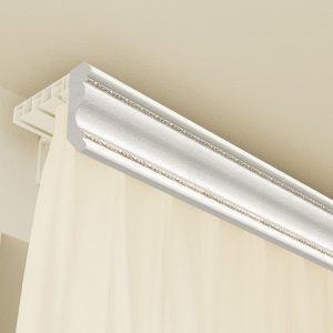 Багетный карниз "Шарм" с фурнитурой, Белый