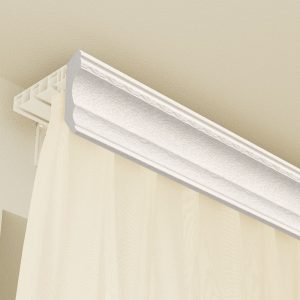 Багетный карниз "Эко" с фурнитурой, Белый