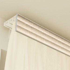Багетный карниз "Поток" с фурнитурой, Кремовый