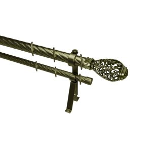 Стычной карниз "Абира ПЛТ", н. 72, 2 ряд, D28/19, Антик