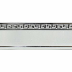 Планка декоративная, "VERSACE LUX", Серебряный мрамор