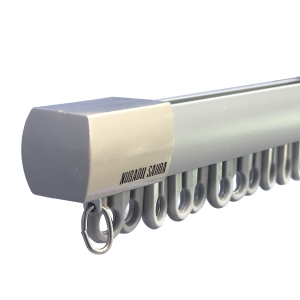 Карниз "ASYL", с фурнитурой, серый