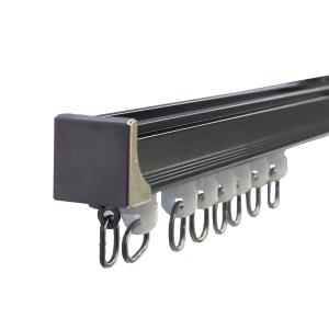 Карниз "KUBIK", с фурнитурой, черный